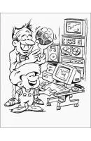 Computer kleurplaat 4