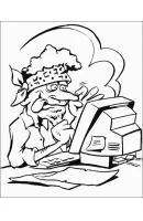 Computer kleurplaat 6