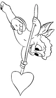 Cupido kleurplaat 10