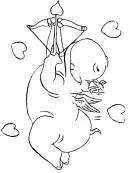 Cupido kleurplaat 11