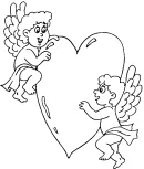 Cupido kleurplaat 13