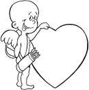 Cupido kleurplaat 14