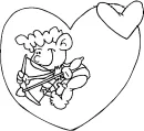 Cupido kleurplaat 2