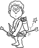 Cupido kleurplaat 21