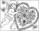 Cupido kleurplaat 9