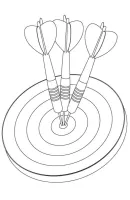Dart kleurplaat 2