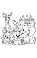 Dierentuin kleurplaat 4