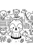 Dierentuin kleurplaat 5