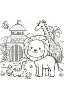 Dierentuin kleurplaat 9