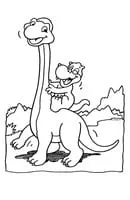 Dinosaurus kleurplaat 1