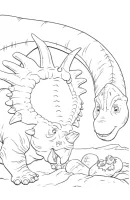Dinosaurus kleurplaat 17
