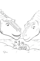 Dinosaurus kleurplaat 18