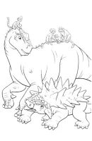 Dinosaurus kleurplaat 23