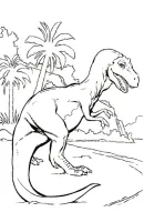 Dinosaurus kleurplaat 28