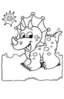 Dinosaurus kleurplaat 3