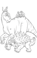 Dinosaurus kleurplaat 34