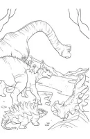 Dinosaurus kleurplaat 45