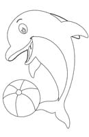 Dolfijnen kleurplaat 4