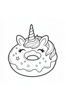 Donut kleurplaat 11