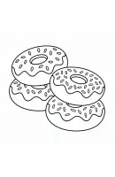 Donut kleurplaat 20