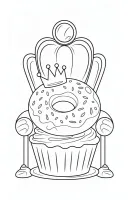 Donut kleurplaat 27