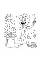 Donut kleurplaat 5