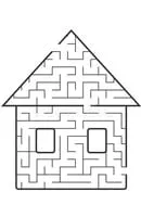 Doolhof kleurplaat 9