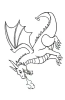 Draak kleurplaat 7