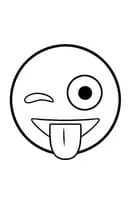 Emoji kleurplaat 15
