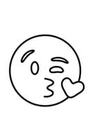 Emoji kleurplaat 2