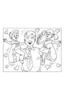 Familie kleurplaat 6