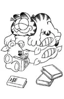 Garfield kleurplaat 1
