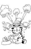 Garfield kleurplaat 14