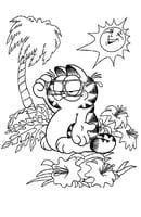 Garfield kleurplaat 4