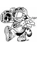 Garfield kleurplaat 6
