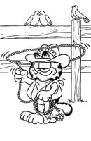 Garfield kleurplaat 8