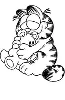 Garfield kleurplaat 9