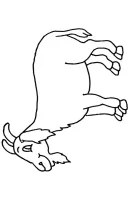 Geiten kleurplaat 3