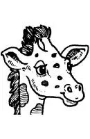 Giraffe kleurplaat 19