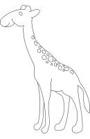 Giraffe kleurplaat 20