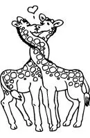 Giraffe kleurplaat 27