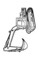 Graafmachine kleurplaat 1