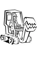 Graafmachine kleurplaat 3