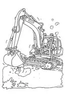 Graafmachine kleurplaat 5