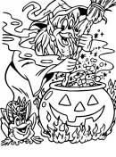Halloween kleurplaat 27