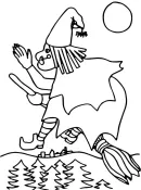Halloween kleurplaat 36