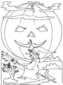 Halloween kleurplaat 40