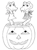 Halloween kleurplaat 48