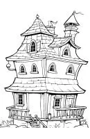 Huis kleurplaat 15