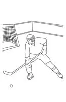 IJshockey kleurplaat 3